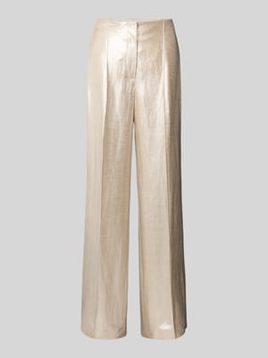 Schimmernde Hose aus Viskose-Leinen-Mix Shop The Look MANNEQUINE