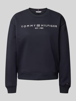 Sweatshirt mit Label-Stitching Shop The Look MANNEQUINE