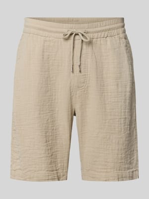 Shorts mit Eingrifftaschen und elastischem Bund Shop The Look MANNEQUINE
