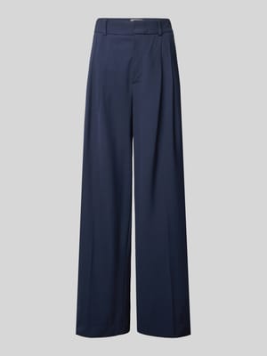 Wide leg pantalon met bandplooien, model 'Kay Piet' Shop The Look MANNEQUINE