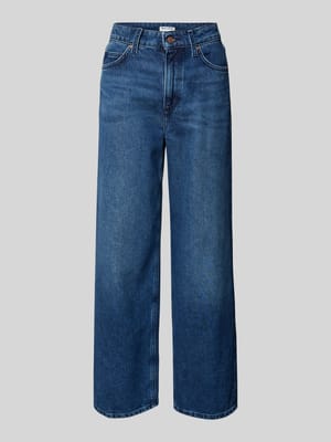 High Rise Relaxed Fit Jeans mit Brand-Detail Shop The Look MANNEQUINE