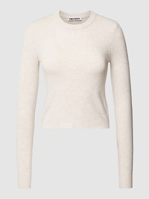 Gebreide pullover met ronde hals Shop The Look MANNEQUINE