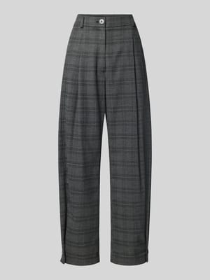 Barrel-Cut-Hose mit Karomuster – curated by Vera van Erp Shop The Look MANNEQUINE