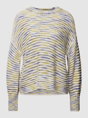 Oversized gebreide pullover met all-over motief, model 'Lea' Shop The Look MANNEQUINE