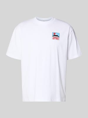 T-Shirt mit Label-Print Modell 'SUNSET ON FUJI SAN' Shop The Look MANNEQUINE