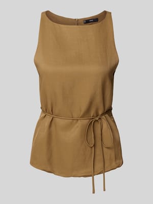 Slim Fit Blusentop mit Bindegürtel Modell 'MOSKITO' Shop The Look MANNEQUINE