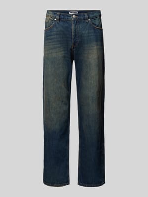 Baggy Fit Jeans mit Label-Patch Shop The Look MANNEQUINE