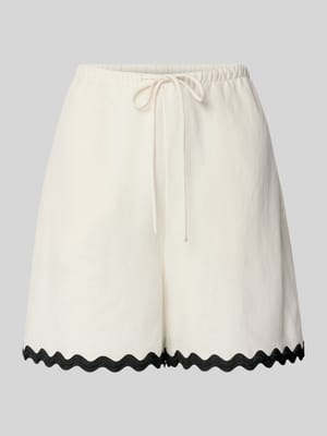 Regular Fit Shorts aus Lyocell-Leinen-Mix Modell 'HASLALA-1' Shop The Look MANNEQUINE