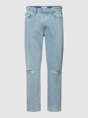 Jeans mit Label-Patch Shop The Look MANNEQUINE