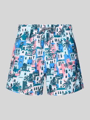 Badehose im Allover-Look Modell 'Vacay Villas' Shop The Look MANNEQUINE