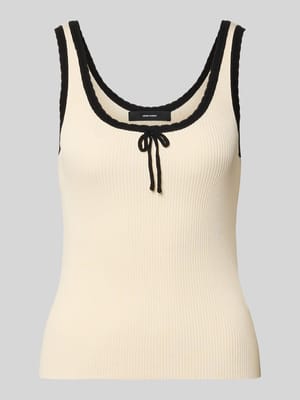 Slim Fit Tank Top aus Viskose-Mix Modell 'BARDOT' Shop The Look MANNEQUINE