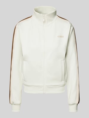 Sweatjacke mit Label-Print Modell 'YARROW' Shop The Look MANNEQUINE