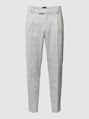 Spodnie do garnituru o kroju slim fit model ‘Sando’ w kolorze jasnoszarym Shop The Look MANNEQUINE