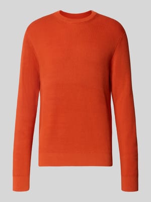 sweter z dzianiny z mieszanka bawełny w kroju regular fit Shop The Look MANNEQUINE