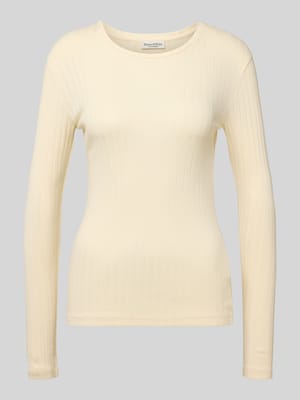 Slim Fit Langarmshirt aus Baumwoll-Modal-Mix Shop The Look MANNEQUINE