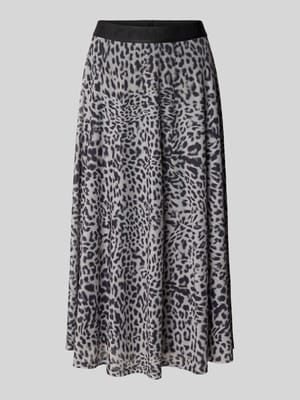 Midirok in all-over look met elastische band Shop The Look MANNEQUINE