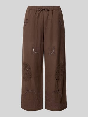 Kuloty z haftem angielskim i wpuszczanymi kieszeniami Shop The Look MANNEQUINE