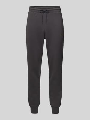 Tapered fit sweatpants met labelprint Shop The Look MANNEQUINE