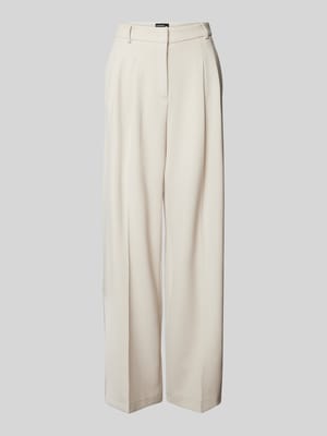 Wide leg stoffen broek met achterzakken Shop The Look MANNEQUINE