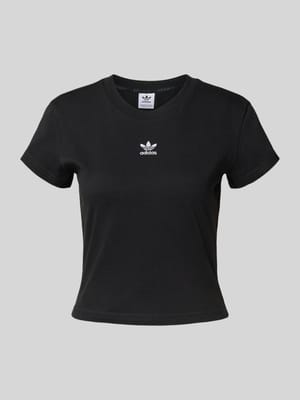 T-shirt met labelstitching Shop The Look MANNEQUINE