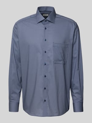 Comfort Fit Businesshemd aus Baumwolle mit Kentkragen Shop The Look MANNEQUINE