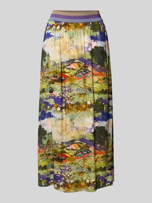 Spódnica midi z wiskozy z elastycznym pasem Shop The Look MANNEQUINE