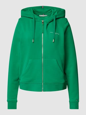 Sweatjacke mit Label-Schriftzug Shop The Look MANNEQUINE