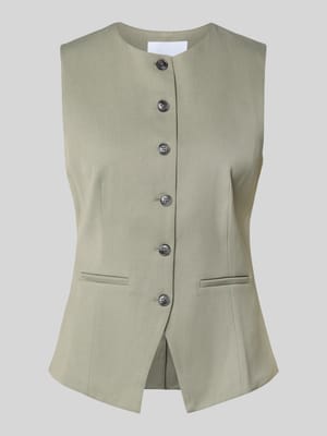 Weste mit Rundhalsausschnitt Modell 'SARUMA' Shop The Look MANNEQUINE