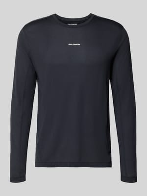 Funktionsshirt mit Logo und Rundhalsausschnitt Shop The Look MANNEQUINE
