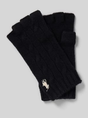 Fingerlose Handschuhe aus Woll-Kaschmir-Mix Shop The Look MANNEQUINE