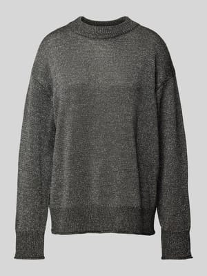 Pullover van effectgaren met ronde hals Shop The Look MANNEQUINE