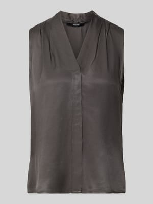 Top bluzkowy o kroju regular fit z czystej wiskozy model 'Zenaya' Shop The Look MANNEQUINE