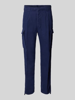 Cargohose aus Leinen mit Label-Detail Shop The Look MANNEQUINE