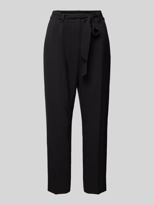 Straight leg stoffen broek met bandplooien Shop The Look MANNEQUINE