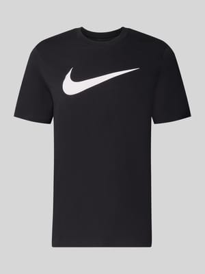 Regular Fit T-Shirt aus reiner Baumwolle Shop The Look MANNEQUINE