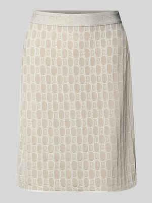 Knielanger Rock aus Viskose-Baumwoll-Mix Shop The Look MANNEQUINE