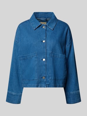 kurtka jeansowa z nakładanymi kieszeniami Shop The Look MANNEQUINE