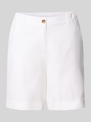 Regular Fit Bermudas aus Leinen-Viskose-Mix Modell 'Ina' Shop The Look MANNEQUINE