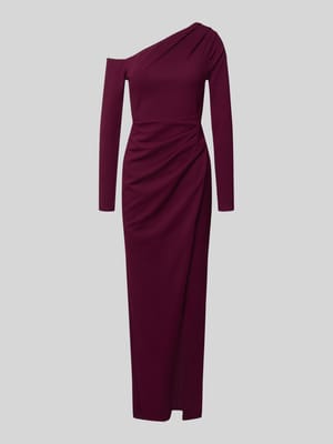 Abendkleid im One-Shoulder-Look mit Gehschlitz Shop The Look MANNEQUINE