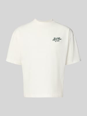 T-Shirt mit rückseitigem Print und Stitching Shop The Look MANNEQUINE
