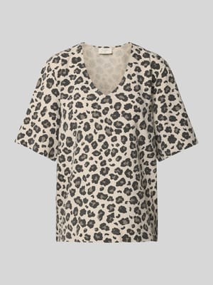 Regular Fit Blusenshirt aus Viskose-Leinen-Mix Modell 'Lavisco' Shop The Look MANNEQUINE