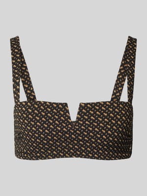 Bikini-Oberteil mit Allover-Muster Modell 'BANDEAU' Shop The Look MANNEQUINE