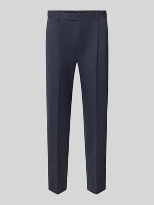 Regular Fit Anzughose mit Bügelfalten Modell 'Rennet' Shop The Look MANNEQUINE