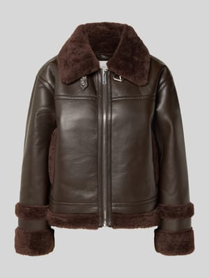 Bikerjacke in Leder-Optik Modell 'Enie' Shop The Look MANNEQUINE