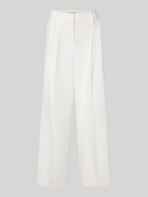 Wide Fit stoffen broek met vouwplooien Shop The Look MANNEQUINE