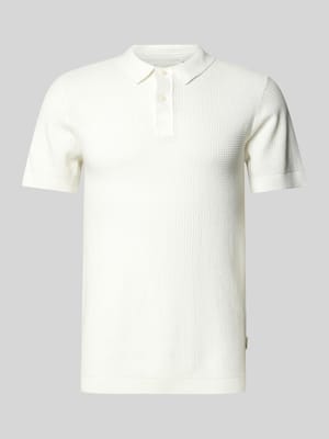 Regular fit poloshirt met ribboorden, model 'AIDEN' Shop The Look MANNEQUINE