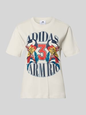 T-Shirt mit Label-Print Shop The Look MANNEQUINE
