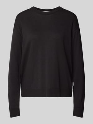 Gebreide pullover met ronde hals, model 'LARUNAA' Shop The Look MANNEQUINE