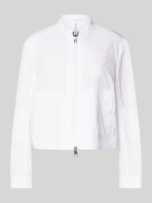 Blouson mit Lochstickerei und Zweiwege-Reißverschluss Shop The Look MANNEQUINE
