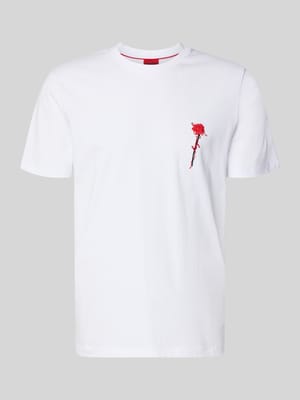Regular Fit T-Shirt aus reiner Baumwolle Modell 'Diflow' Shop The Look MANNEQUINE